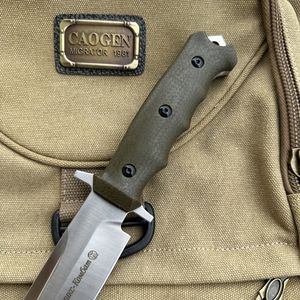D2 Steel Outdoor Survival Hunting <strong>Knife</strong> With Micarta Handle and Kydex Sheath Fixed Blade Camping Self Defense EDC - Product Image 5