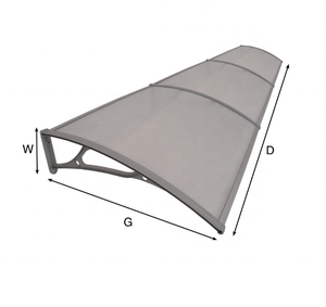 กันสาดประตูด้านหน้า,ที่กันฝนสำหรับประตูหลัง,ระเบียง,หน้าต่าง - Product Image 3