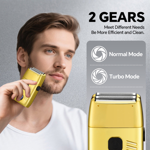 Afeitadora Portátil USB Recargable para Hombre, Cuchilla Recíproca para Afeitar la Barba, Kit de Cuidado Facial, Afeitadora Doméstica para Uso en el Hogar - Product Image 4