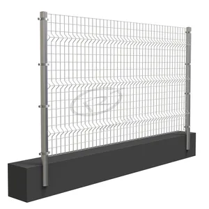 Spessore con 1.5-10mm pvc zincato scherma rete di ferro rete di rete a doppio filo di recinzione saldata