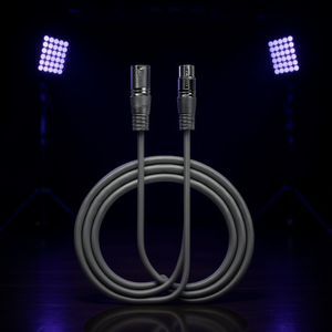 Câble DMX numérique 110 Ohm mâle vers XLR 3 broches femelle vers XLR 3 broches 15m gris - Product Image 3