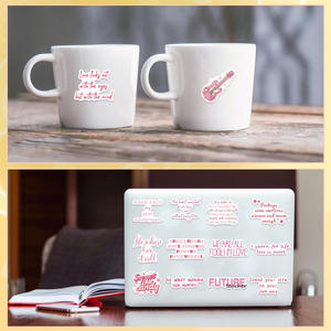 50 Uds. De pegatinas de grafiti con citas románticas rosas <span class=keywords><strong>para</strong></span> decoración de botellas de libros, pegatina de frase bonita <span class=keywords><strong>para</strong></span> chica - Product Image 6