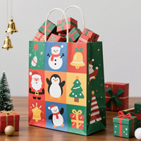 Sacs en papier kraft blancs de luxe personnalisés en gros, bon marché, avec poignées, pour cadeaux de Noël, fêtes, oreillers et parapluies