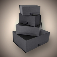 Boîte cadeau en carton rigide pliable magnétique avec logo personnalisé, grande capacité, écologique, finition mate, emballage de luxe