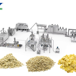 Meilleures ventes de machines de fabrication de <span class=keywords><strong>cornflakes</strong></span> Corn flakes Ligne de production de céréales pour petit déjeuner Machines Jinan Chine Production automatique - Product Image 1
