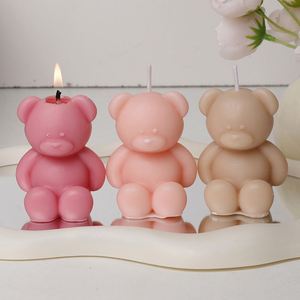 Wholesale Handmade Home Decoration Teddy <b>Bear</b> Candles in Multiple Colors <b>Cute</b> <b>Bear</b> Shaped Aromatherapy Candles - Product Image 3