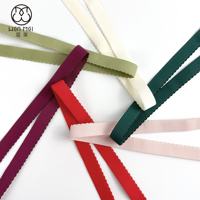Ruban Jacquard Élastique en Nylon à Bord Festonné, Bande de Garniture Ondulée pour Vêtements, Sous-vêtements, Décoration, Cadeaux