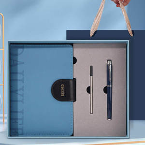 Set de Regalo Ejecutivo de Lujo para Hombre, Set de <span class=keywords><strong>Cuaderno</strong></span> de Cuero con Bolígrafo, Logotipo Personalizado Grabado, Regalo Promocional para el Día del Maestro - Product Image 1