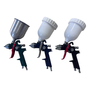 Promoción de Venta caliente <span class=keywords><strong>H827</strong></span> HVLP <span class=keywords><strong>pistola</strong></span> pulverizadora para pintura de automóviles pistolas pulverizadoras de automóviles Pistole Case Cup Pattern Work Aluminio - Product Image 1