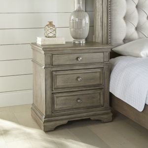 DB Highland Park Waxed Driftwood USB <b>Nightstand</b> <b>Smart</b> Stylish Foldable Luxury <b>Nightstand</b> for Bedroom Apartment Modern European - Product Image 1