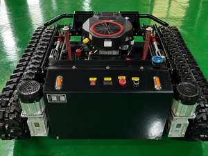 Gasoline <b>Remote</b> <b>Control</b> Crawler Lawn Mower 900mm Cutting Width 27HP All Terrain Grass Cutter for Orchard Hillside Farm - Product Image 2