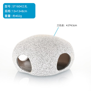 Adornos de Cerámica para Acuarios: Rocas para Cría de Peces y Camarones, Refugios para Cíclidos, Decoración para Peceras y Estanques - Product Image 6