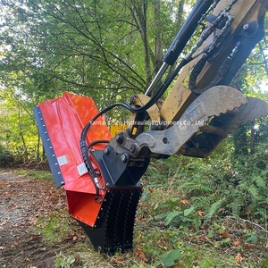 Broyeur forestier pour excavatrice, attache de déchiqueteuse pour vergers et vignobles, broyeur d'arbres <span class=keywords><strong>à</strong></span> changement rapide - Product Image 3