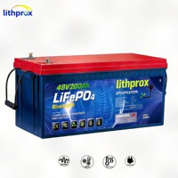 Batería de Litio de Ciclo Profundo LiFePO4 de 51.2V 200AH 10KW, Grado A, Marina, RS485, Conector Anderson, 6000 Ciclos, CE, RoHS, IP67, Servicio OEM y ODM