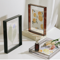 Cadre photo en acrylique transparent, cadre photo créatif, boîte de rangement en acrylique, cadre photo magnétique en acrylique