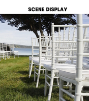 Chaises de mariage classiques, chaises Chiavari colorées pour l'extérieur, chaises de salle à manger en plastique