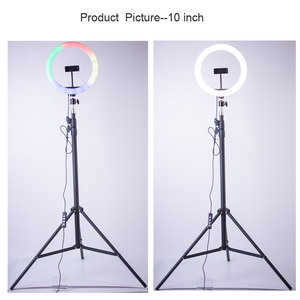 Support de trépied photographique <span class=keywords><strong>tik</strong></span> <span class=keywords><strong>tok</strong></span> youtube dimmable 10 pouces live fill light led selfie ring light - Product Image 3