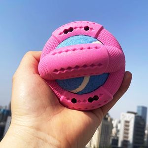 Juguete interactivo para perros Molar de goma TPR Tennis <span class=keywords><strong>EVA</strong></span> con función chirriante para gatos, uso diario, suministro para mascotas - Product Image 2