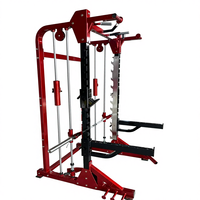 Rack de Squat Multifonctionnel à Usage Commercial, Cage Smith Machine, Entraînement de Force, Exercice de Musculation du Torse