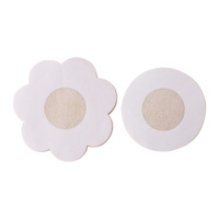 Lot de 5 paires d'autocollants de mamelon en coton jetables personnalisables en tissu extensible sangles de soutien-gorge couvre-mamelons et respectueux de la peau pour femmes