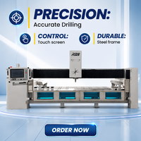 Centre d'usinage CNC pour pierres : découpe, polissage et perçage de trous de lavabo pour comptoirs en quartz, granit et marbre