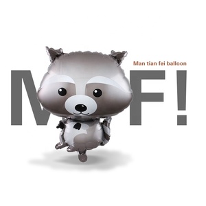 Venta al por mayor de Mylar Globos de helio mapache zorro <span class=keywords><strong>erizo</strong></span> de la película de aluminio de personajes de dibujos animados Globos de papel de aluminio - Product Image 1