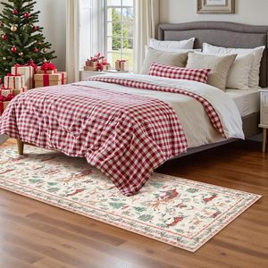 Faux Cashmere <span class=keywords><strong>cucina</strong></span> lavabile bagno <span class=keywords><strong>tappeto</strong></span> Runner morbido decorazioni per le vacanze per ingresso 2x6 ft <span class=keywords><strong>Beige</strong></span> natale Runner <span class=keywords><strong>tappeto</strong></span> - Product Image 3