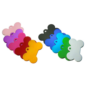 Manufacturer Wholesale Eco-Friendly Double-sided Custom Printed Nylon Metal Solid Simple Personalized Pet ID <b>Tags</b> <b>Dog</b> <b>Tag</b> Custom - Product Image 3