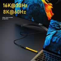 Câble de transfert USB4 portable 8K 240W USB C vers Type C mâle, câble de données 80 Gbps, câble de charge court pour téléphone portable, ordinateur portable