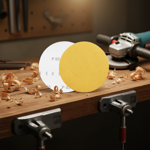 Sanding <b>Disc</b> Velcro Gold P80 150mm For Wood <b>Metal</b> Grinding - Product Image 3