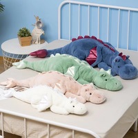 Peluche Dinosaure Mignonne Remplie de Coton PP, Grande Taille, Oreiller de Sommeil pour Enfants Filles