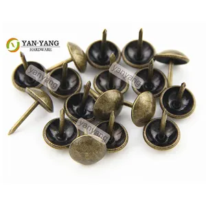 Yanyang 11mm decoração bolha sofá unhas ferro redondo antigo 9.5mm estofamento móveis cadeira unhas