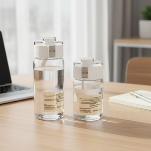 Vaso de Agua <span class=keywords><strong>para</strong></span> PC de Alta Calidad con Tapa Emergente de un Clic, Diseño Estilo Muji <span class=keywords><strong>para</strong></span> Hombres, Mujeres y Estudiantes, Portátil <span class=keywords><strong>para</strong></span> Uso en Exteriores, Infusor de Té - Product Image 2