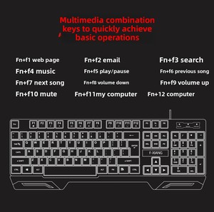 คีย์บอร์ดชิคเล็ตแบบมีสาย USB พร้อมไฟแบ็คไลท์ - Product Image 3