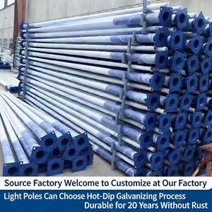 Solar Road LED Street <strong>Light</strong> <strong>Pole</strong> Manufacturers 4-6 Meters Hot Dip Galvanized Waterproof 200km/h Wind Resistant 10-Year Warranty - Product Image 2