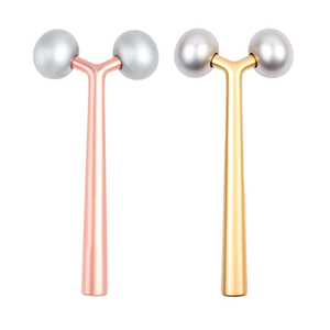 Neuheit: <span class=keywords><strong>Y</strong></span>-förmiger Metall-Kälte-Schönheitsstab für Hautstraffung – Augen- und Gesichtsmassagegerät mit 3D-Massagerolle - Product Image 4