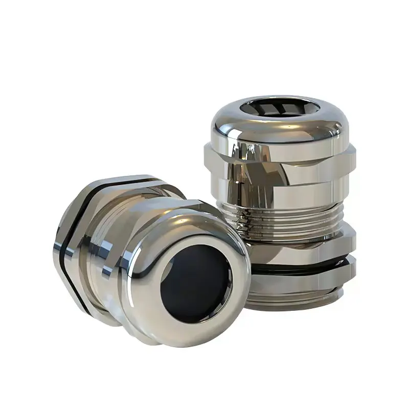 Customized IP68 Waterproof metal cable gland explosion proof cable gland metallic connector PG Nickel plated Brass cable gland