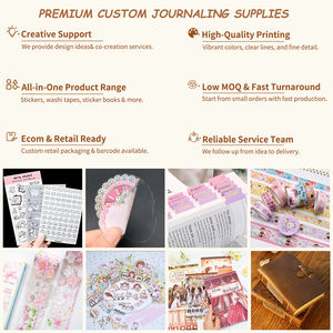 Rollo de cinta Washi con purpurina personalizado, fabricante de cintas Washi de impresión digital con giro rápido - Product Image 6