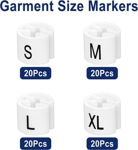 High Quality Multi Colored Clothing Round Flat Hook Size Buckle Store Display Size Markers Plastic Garments Clothes Size Buckle - Product Image 2