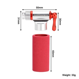 <span class=keywords><strong>Pompe</strong></span> à air CO2 pour vélo ZOYOSPORTS en alliage, mini gonfleur de vélo CO2 avec manchon isolant, <span class=keywords><strong>sans</strong></span> gaz - Product Image 6
