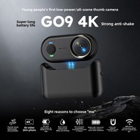 Kamera Olahraga HD 4K Lintas Batas, Perekam Pemotretan Portabel Luar Ruangan, Klip Magnetik Belakang, Kamera Jempol, Penyimpanan Internal, 360 Derajat
