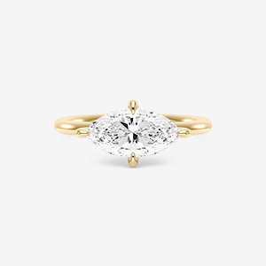 Bague en argent sterling 925 plaqué or 14k 18k avec diamant CZ taille marquise 15*8,5 mm, bijoux pour femmes - Product Image 3