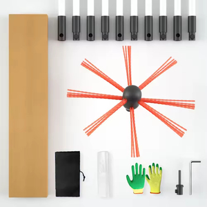Kit de nettoyage de <span class=keywords><strong>cheminée</strong></span> extensible jusqu'à 30 pieds, outils de nettoyage de <span class=keywords><strong>cheminée</strong></span> avec brosse, 8 tiges flexibles, kit de balayage de <span class=keywords><strong>cheminée</strong></span> - Product Image 2