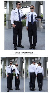 An Ninh phù hợp với tư nhân đồng phục an ninh tùy chỉnh nhà máy văn phòng bảo vệ đồng phục quần áo dài tay áo - Product Image 6