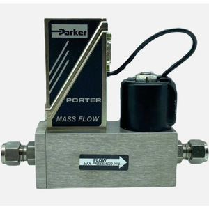 Controlador de Flujo Másico Parker Porter 100SLM, Medidor de Flujo de Gas de Acero Inoxidable - Product Image 1