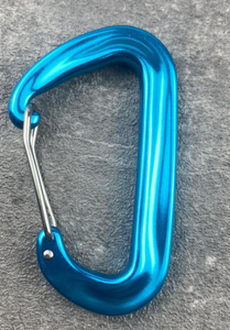 Mousqueton de verrouillage pour clips de hamac 12KN en <span class=keywords><strong>aluminium</strong></span> en forme de D, oxydation anodique, 20g, 81x48mm - Product Image 5