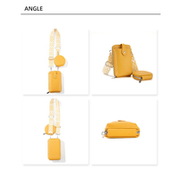 Tas selempang bahu dompet koin Mini, tempat kartu ritsleting multi-fungsi kantung ponsel untuk wanita