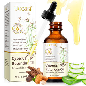 Huile pure de Cyperus Rotundus Uocasi, inhibiteur naturel pour réduire la croissance indésirable des poils, huile de Cyperus Rotundus pour la réduction des poils - Product Image 1