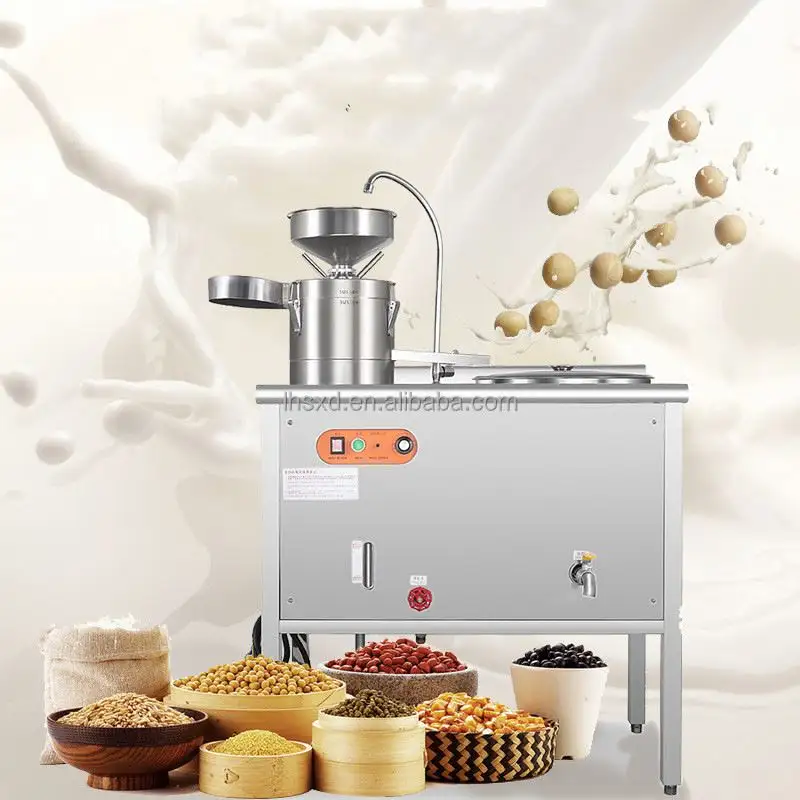 वाणिज्यिक स्टेनलेस स्टील स्वचालित सोया दूध निर्माता मशीन सोयाबीन बनाने की मशीन बिक्री के लिए सोयाबीन दूध प्रसंस्करण मशीन