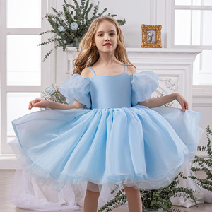 Robes de princesse pour filles, élégantes, pour fête d'anniversaire, spectacle de maternelle, bal, spectacle sur scène, cérémonie de mariage, ensembles de costumes - Product Image 1